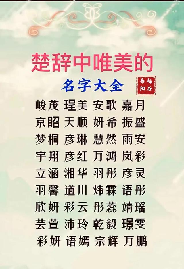 易陽起名專業(yè)資深