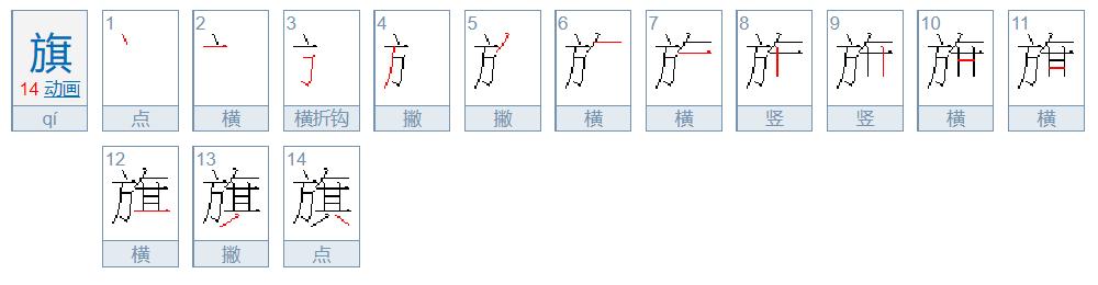 旗怎么讀？旗的讀音和意思