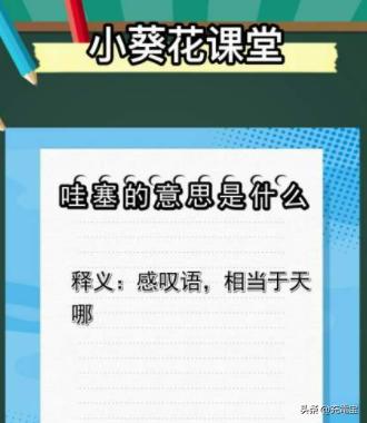 哇的意思是什么？哇哦的意思是什么意思！